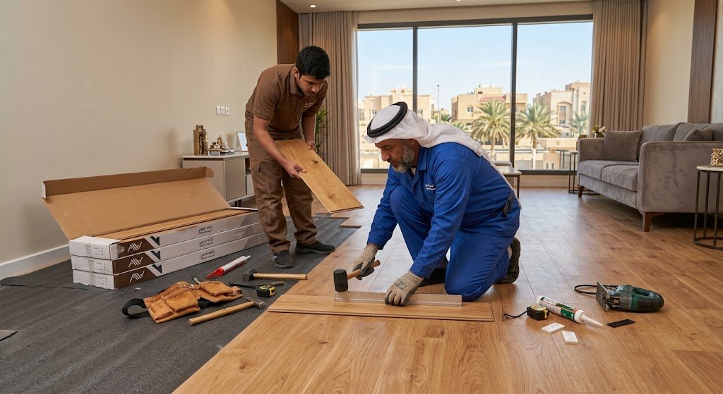 تركيب باركية حي العزيزية بالرياض